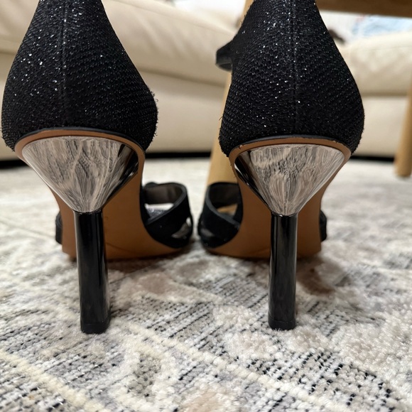 Franco Sarto Glittery Black Heels - Picture 3 of 6